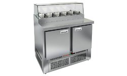 Стол для пиццы HICOLD PZE1-11/GN стекло