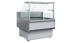 Витрина холодильная Carboma GC110 SM 1,25-1 0011-9006 (статика, с боковинами)