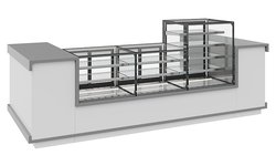 Витрина кондитерская Carboma KC71-130 VV 0,9-1 Built-In COSMO закрытая