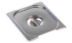 Крышка для гастроемкости Luxstahl 812-L GN 1/2 (327х265) нерж., с ручками